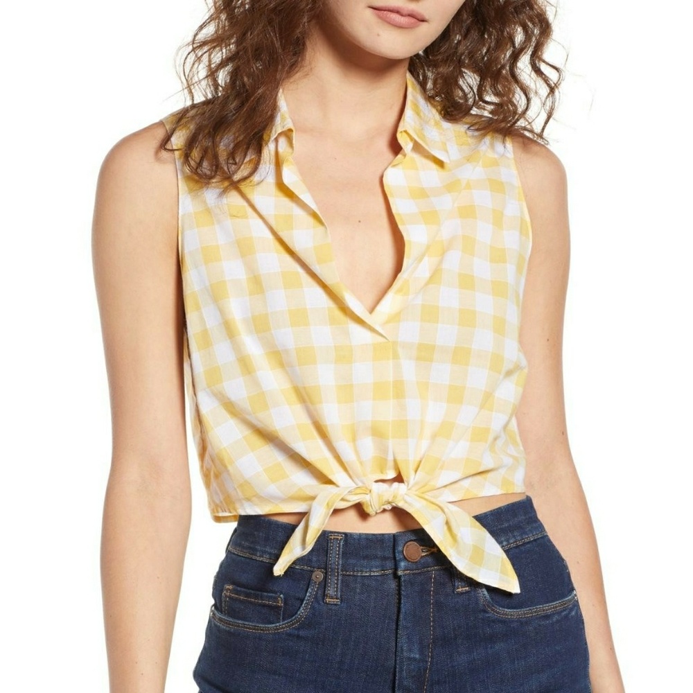 LUSH tie hem top